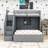 Bunk Bed with Wardrobe,USB and Lights-1243311363