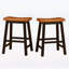 Tabouret de selle robuste en bois de 24 pouces, parfait pour le confort et le style dans n'importe quel décor-134640540