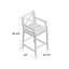 Tabouret de bar avec coussin en teck de 28,5 po Zaryiah-1452008611