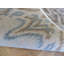 Tapis de surface en laine bleu/brune 8 pi 1 po x 10 pi 2 po one-of-kind à la main noué la Beaumont