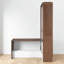 Lit escamotable double avec bureau pliable-940585412
