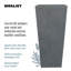 Textured Concrete Effect Tall Garden Plant Pot, Tall Planter with Drainage Holes, Grey Tall Tapered Planter-142673394