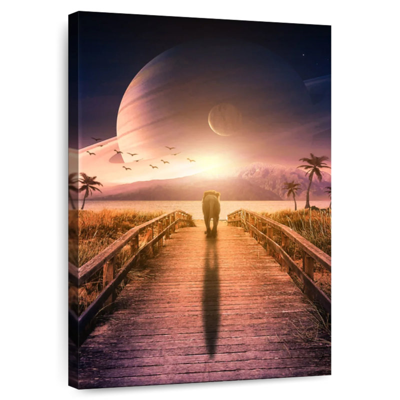 Brampt Walking To Nowhere, 45" H x 30" W