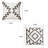 Embroidered Cotton Blend Throw Pillow