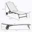 Chaise longue d'extérieur 2 pièces Outsunny