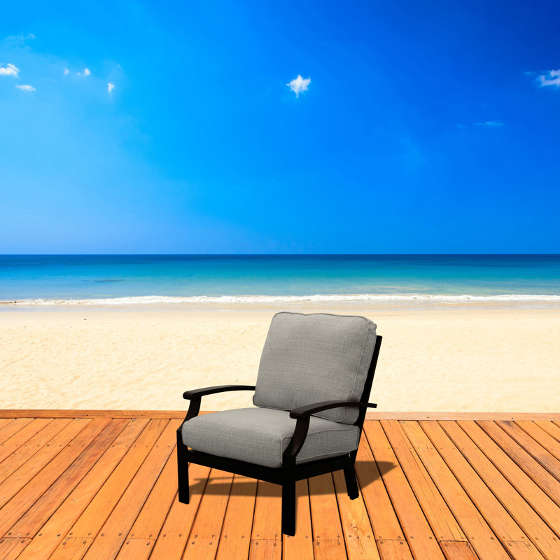 Chaise de patio avec coussins Joanie