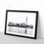 The Shard and London Skyline - Picture Frame Painting Print-56712738-56712741