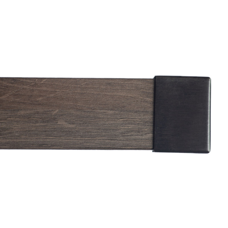 Tringle à rideaux simple 2 po Farwell Wood, Antique, H 2 po x l 60 po x P 3,12 po