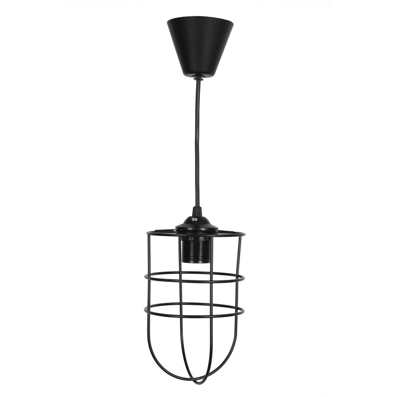1 - Light Black Urn Pendant