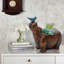 Pot à fleurs statue hippopotame fait à la main