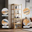 Vitrine à 5 niveaux avec porte rabattable en acrylique, vitrine de rangement de la collection Curio Cabinet-583478267