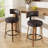 Chic Swivel Leather Upholstered Bar Stool For Ultimate Comfort And Style-647653561-647653563