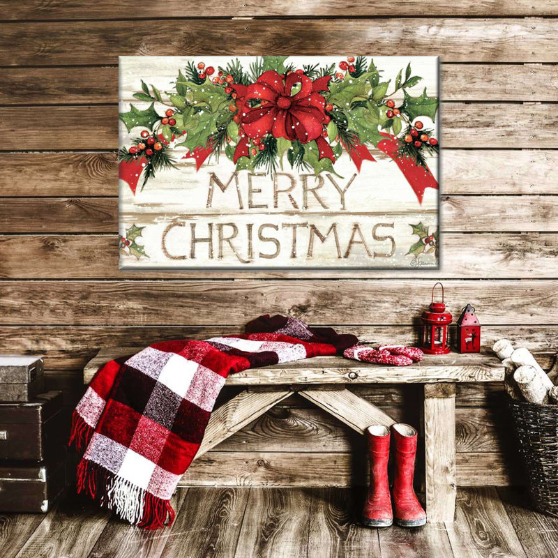 «Evergreen Christmas I», reproduction sur toile, H 8 po x l 12 po x P 1 po