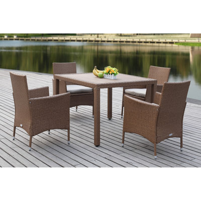 Ensemble repas 5 pièces avec coussins Thorntown