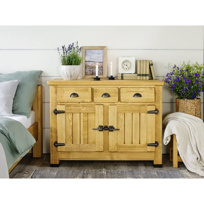 Vintage 116cm Solid Wood Sideboard