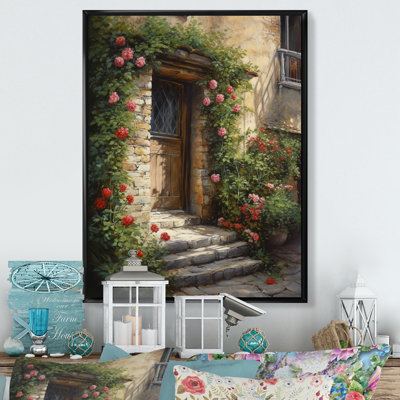 Ryelyn " Village Door Filled With Flowers I "