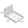 Lit tapissier standard Kaster