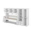 Twin Size Murphy Bed Wall Bed With Wardrobe, Cabinet And Desk-1406826790