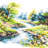 Sounds of Nature Counted Cross Stitch Kit by Magic Needle 70-12