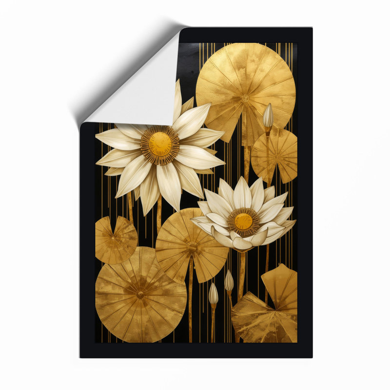 Modernist Bloom Art Deco - Framed Print, A2 - 59.4 x 42.0 cm, Unframed