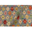 Tapis rouille / bleu en laine tissé à la main de style tribal / géométrique / tissé à la main 3 pi 4 po x 4 pi 10 po Cedorah