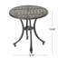 Table d'appoint d'extérieur en fonte d'aluminium 19 po