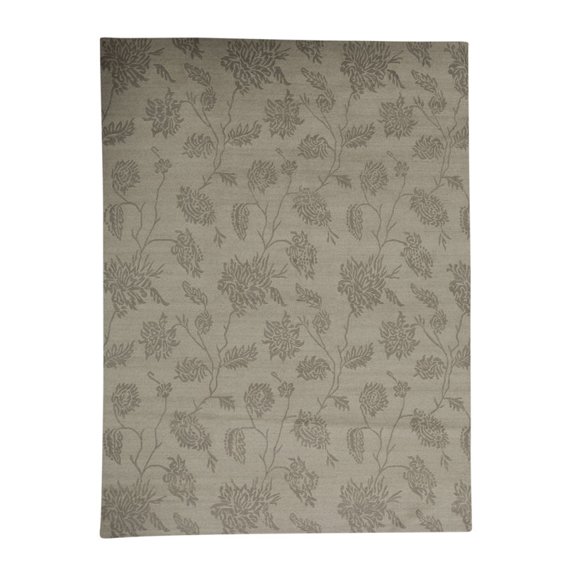 Tapis beige noué à la main de haute qualité