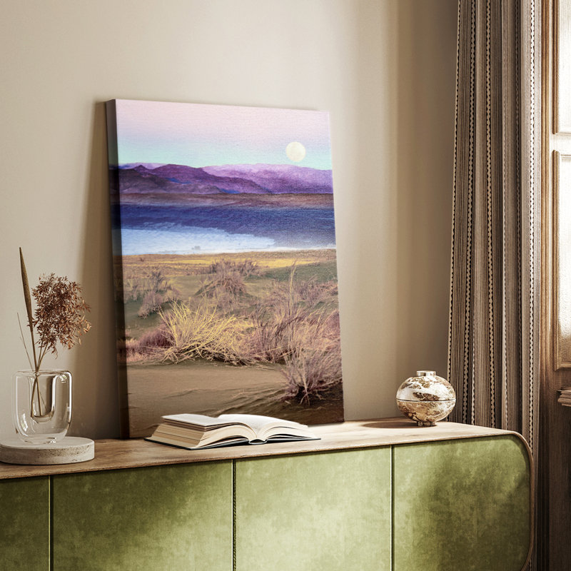 Lever de la lune, Namibie - galerie Cavas sur mesure, H 18 po x l 12 po