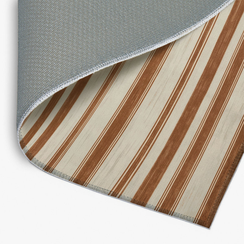 Tapis intérieur / extérieur beige HorizontalStripes, Rectangulaire 2 pi x 3 pi