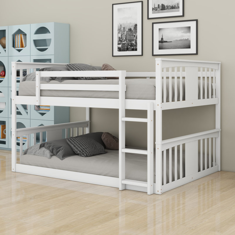 Bailey-Joe Standard Bunk Bed, White, Full Over Full