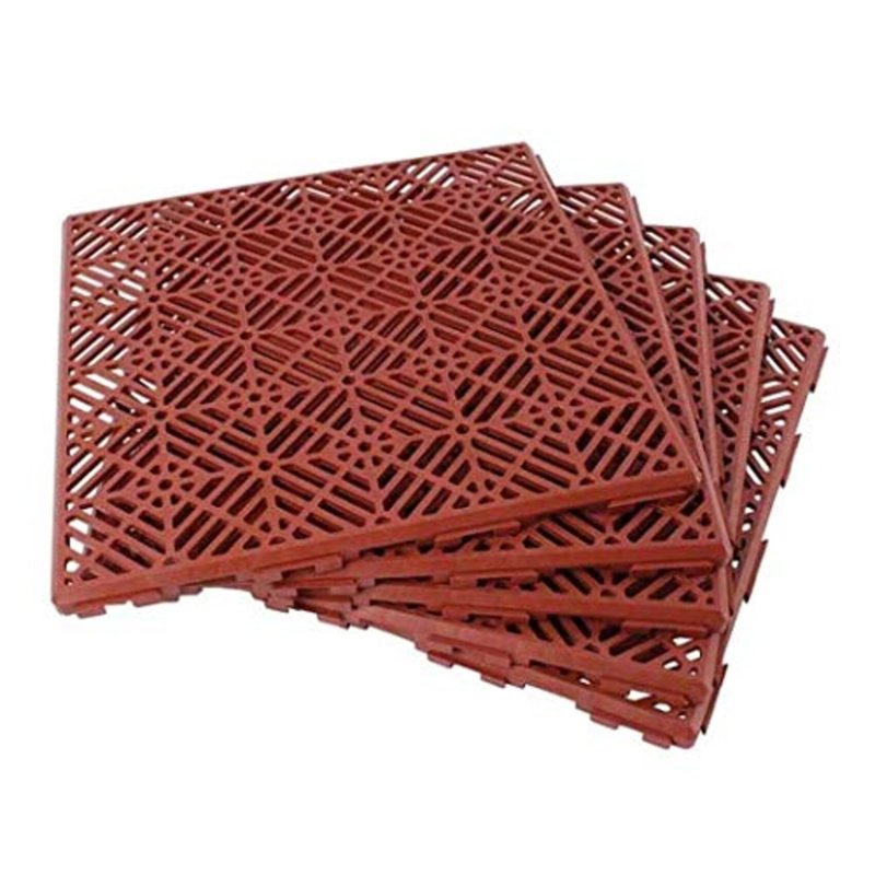 Bystrom 30x30 cm Plastic Tile, Terracotta