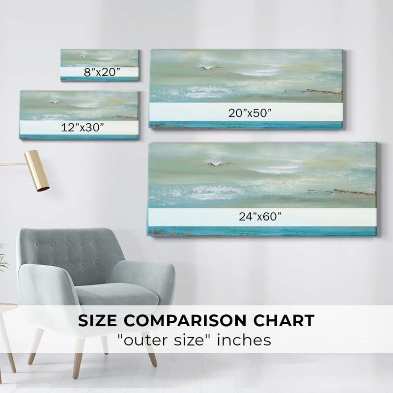 Horizon lointain sur toile