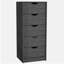 Commode haute 5 tiroirs Basilea, système coulissant-1331394267
