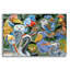 Art mural en verre épique «Birds Of The World» par Tim Jeffs, 16 po x 12 po