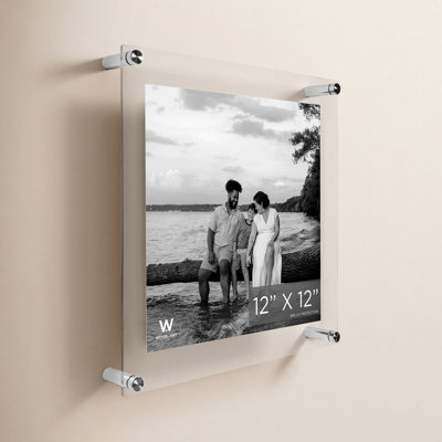 Clear UV-Grade Acrylic Modern Floating Picture Frame