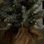 Sapin floqué avec lumières DEL-88089314