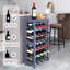 Floor Wine Bottle Rack Gray