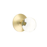Privacy Bristol Crystal Knob with Modern Rose