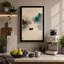 Solitary Boat in Mist Japandi - Wrapped Canvas-460921593-460921596