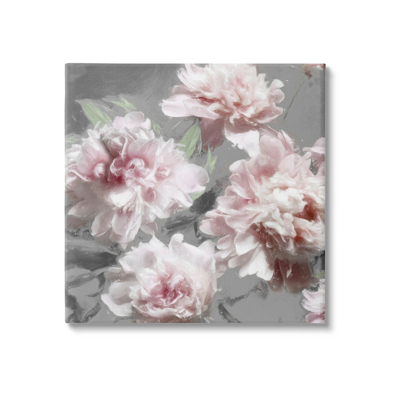 Art de la giclée rose avec œillet par Shawna Sullivan, H 24 po x l 24 po x P 1,5 po, Toile tendue