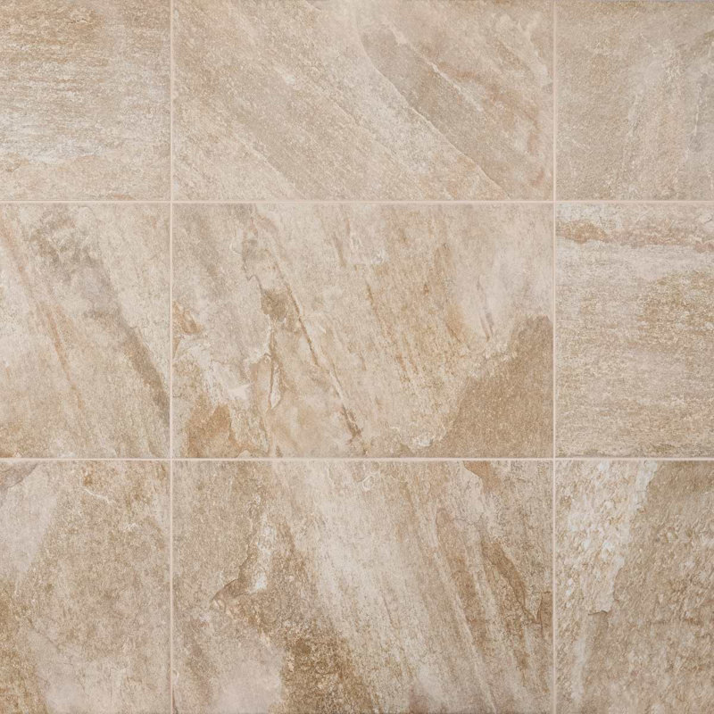 Shala 18x26 Matte Porcelain Tile, Sand Beige