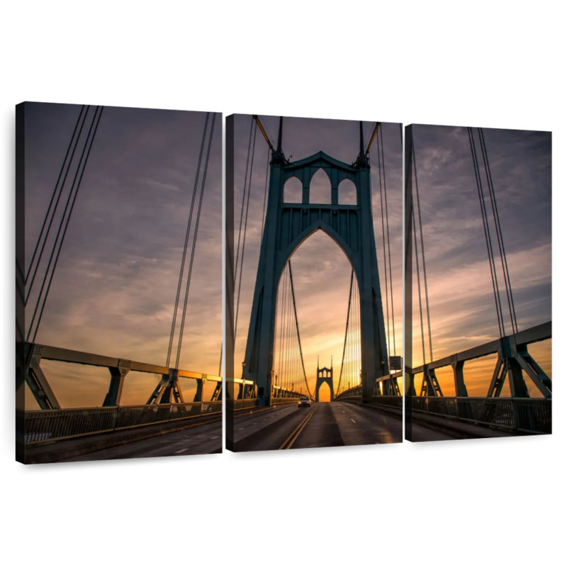 Lilie St. Johns Bridge Portland, H 32 po x l 50 po