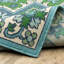 Tapis bleu / vert Aganlane-715021314