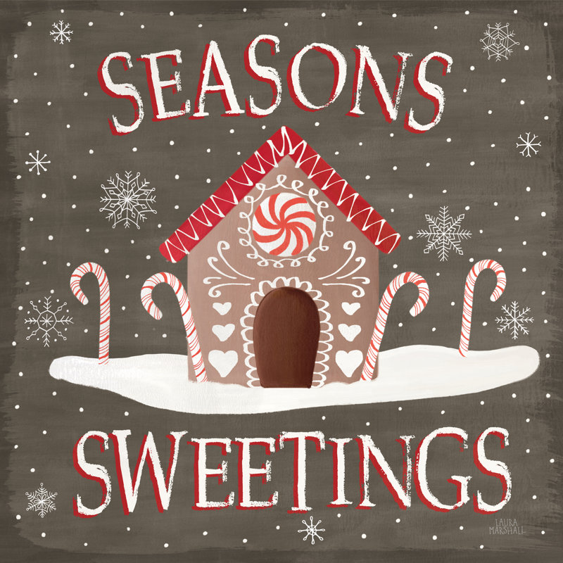 Christmas Cheer VII Seasons Sweetings - Imprimé, Non, H 20 po x l 20 po x P 1,25 po, Cadre flottant blanc