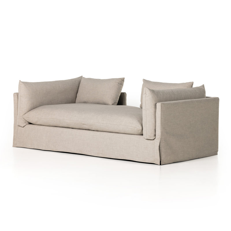 Reggio Two Arm Chaise Lounge, Bennett Moon Performance Weave