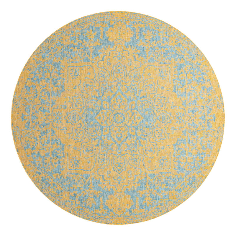 Jill Zarin Dubai Indoor/Outdoor Rug, Round 10'8"
