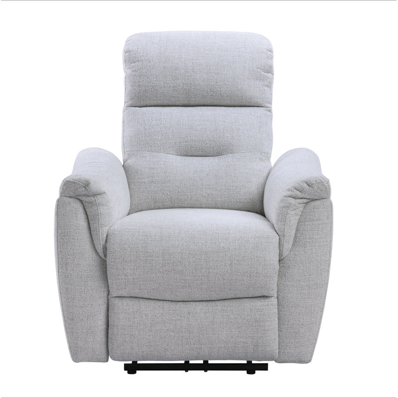 Fauteuil inclinable électrique en chenille gris Eastre avec port USB