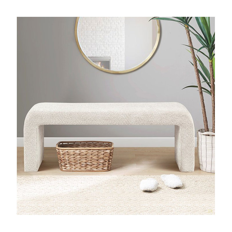 Banc Boucle Waterfall, Crème, crème