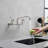 Double Handle Wall Mount Kitchen Faucet Standard Kitchen-107527067