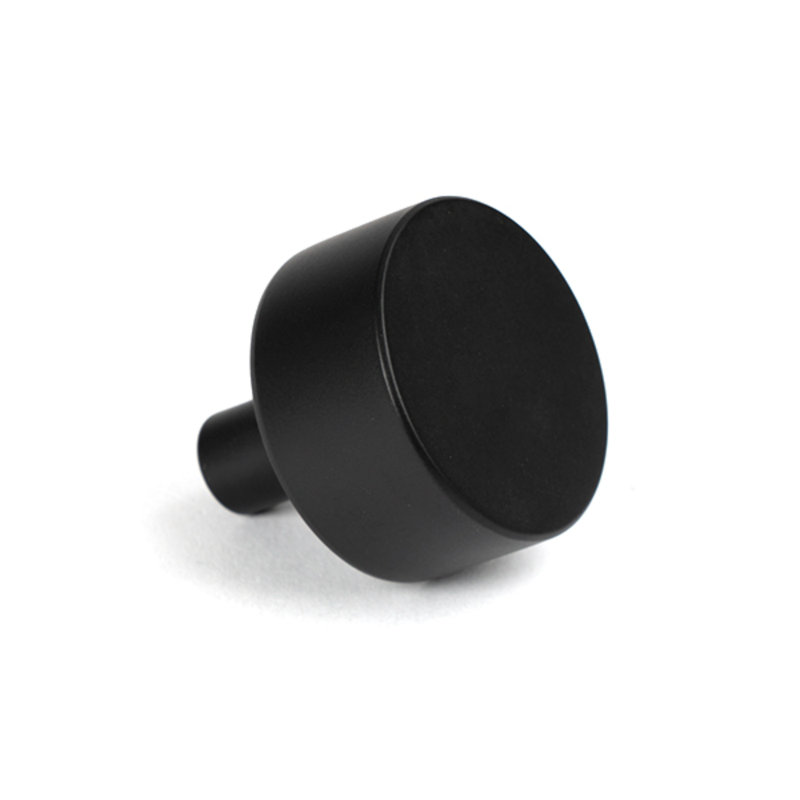 Round Knob, 3 cm, Matt Black